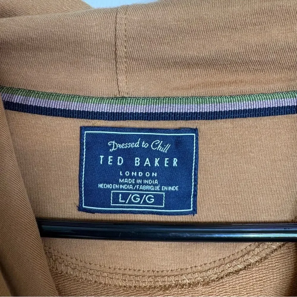 Ted Baker London Men's Warbr Hoodie Mustard Size Large